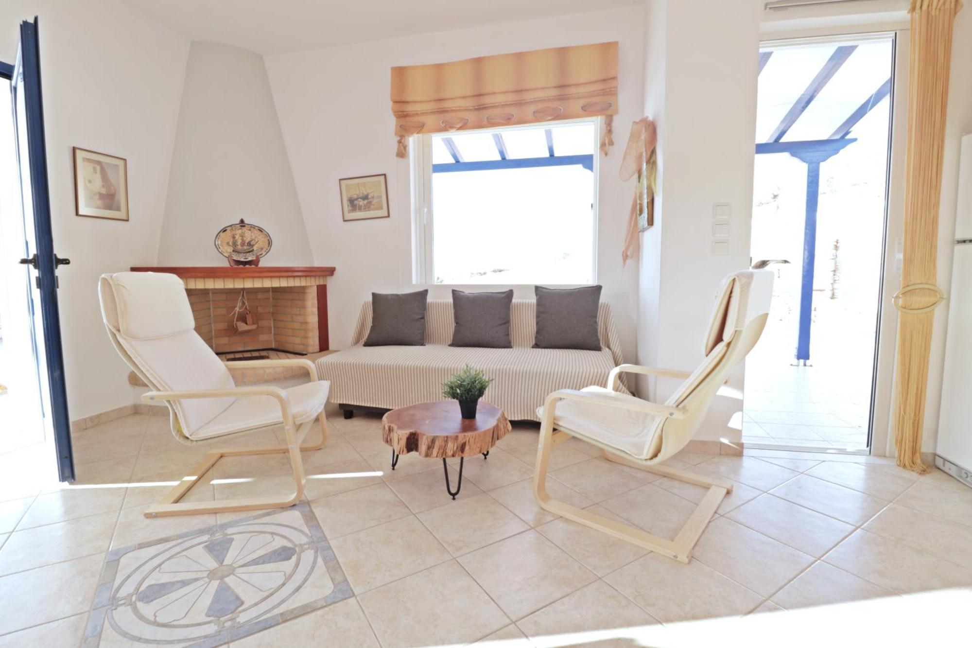 Unique Off Grid Seafront Villa Chora  Exterior foto